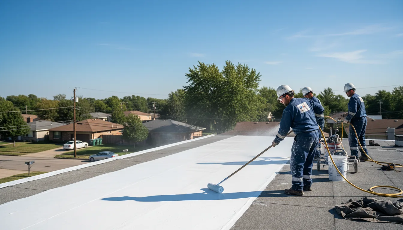 Commercial roof coating in East Nassau, NY near me